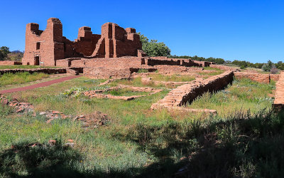 Quarai from the south convento in Salinas Pueblo Missions National Monument
