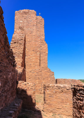 Tower of Quarai in Salinas Pueblo Missions National Monument