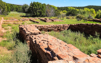 Ruins around Quarai in Salinas Pueblo Missions National Monument