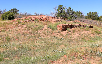 Ruins outside Quarai in Salinas Pueblo Missions National Monument