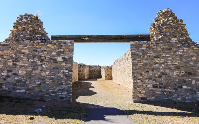Gran Quivira ruins and altar area in Salinas Pueblo Missions National Monument