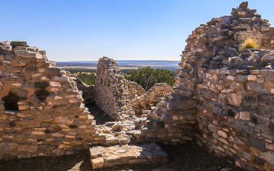 Walls of the convento at Gran Quivira in Salinas Pueblo Missions National Monument