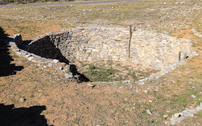 Kiva at the Gran Quivira ruins in Salinas Pueblo Missions National Monument