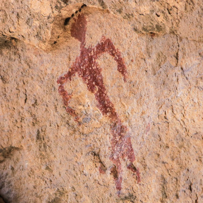 Petroglyph on a Cave Four wall in Gila Cliff Dwellings National Monument