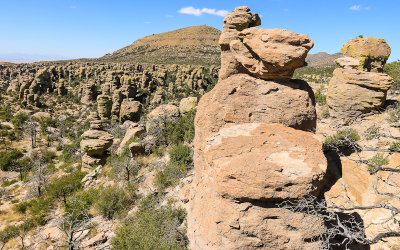 View from the Echo Canyon Trailhead in Chiricahua National Monument