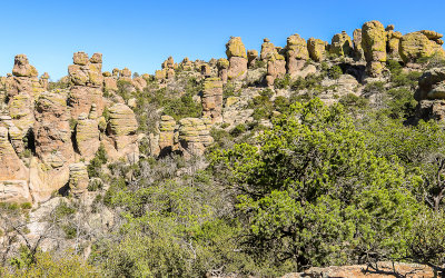 View along the Echo Canyon Trail in Chiricahua National Monument