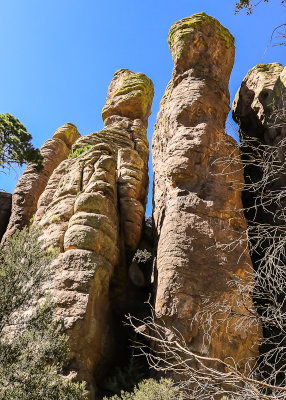 Rock columns along the Echo Canyon Trail in Chiricahua National Monument