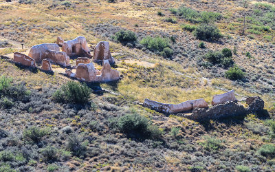 Post Traders ruins from Overlook Ridge in Fort Bowie National Historic Site