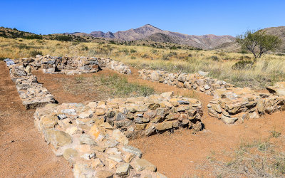 Butterfield Overland Mail Stage Station ruins in Fort Bowie National Historic Site