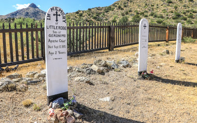 Grave of Apache Warrior Geronimos son Littlerobe in Fort Bowie National Historic Site