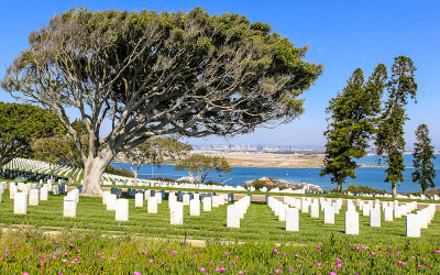 San Diego as seen from Fort Rosecrans National Cemetery