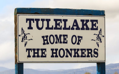 Tulelake High School sign, The Honkers, Tulelake California