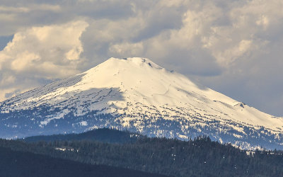 Mount Bachelor as seen from Newberry National Volcanic Monument in Oregon