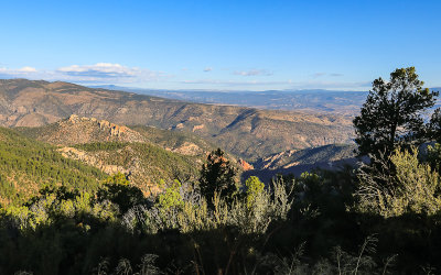 New Mexico Highway 15 overlooking the Gila National Forest