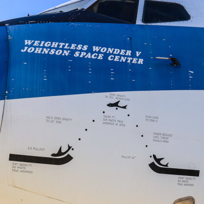 Fuselage diagram on the Boeing KC-135A Stratotanker “Vomit Comet” (1963-2004) at the Pima Air & Space Museum