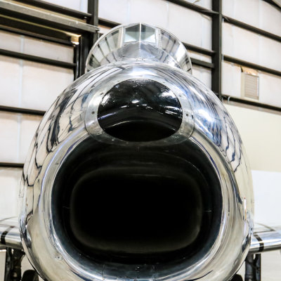 Nose of the North American F-86-E Sabre “Joyous Joyce” at the Pima Air & Space Museum