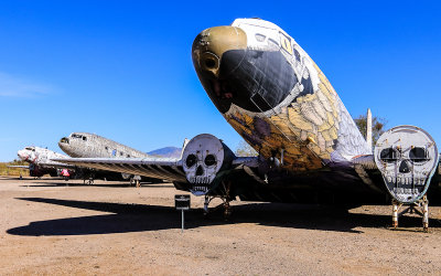 Douglas C-117 aircraft, part of “The Boneyard Project: Return Trip” at the Pima Air & Space Museum