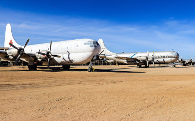 Boeing Stratofreighters C-97G (1952-1977) and KC-97G at the Pima Air & Space Museum