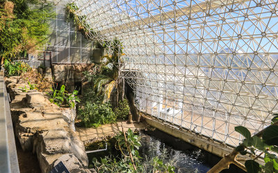 Inside the Ocean building at Biosphere2