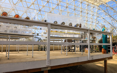 Experiment deck in the Desert building at Biosphere2
