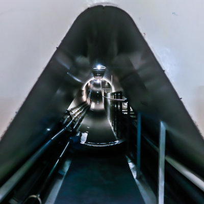 Tunnel from the West Lung at Biosphere2