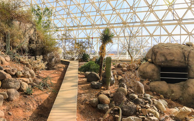 Walkway through the Desert Building at Biosphere2