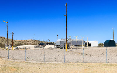 View from outside the missile silo installation in Titan Missile National Historical Landmark