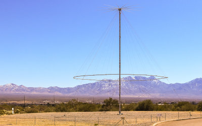 RF antenna outside of the compound in Titan Missile National Historical Landmark