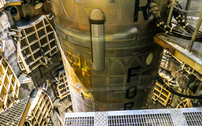 The midsection of the Titan Missile in Titan Missile National Historical Landmark