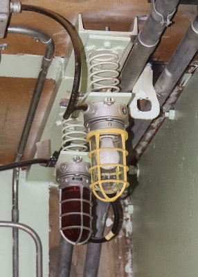 Spring mounted lights to absorb vibration in Titan Missile National Historical Landmark