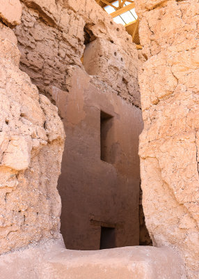Interior walls of the Great House in Casa Grande Ruins National Monument