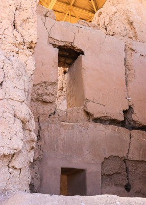 An interior wall in Casa Grande Ruins National Monument