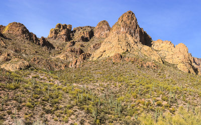 Superstition Wilderness along the Apache Trail Scenic Byway in Tonto National Forest
