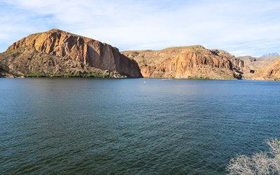 Canyon Lake from along the Apache Trail Scenic Byway in Tonto National Forest