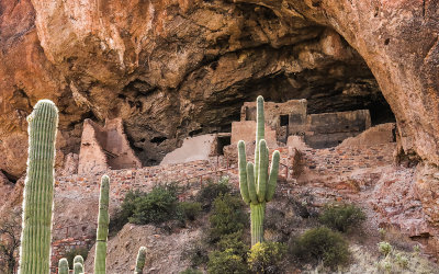 View of the Lower Cliff Dwelling in Tonto National Monument