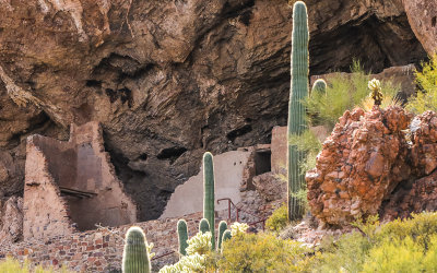 Lower Cliff Dwelling from the trail in Tonto National Monument