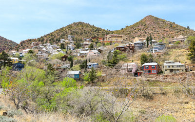 Buildings on the hillside in Jerome Arizona
