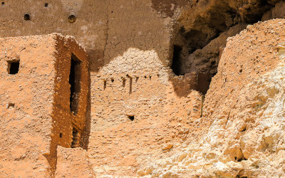 Detail of cliff dwelling in Montezuma Castle National Monument