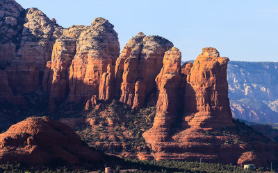 Red rock formation to the north of Sedona Arizona