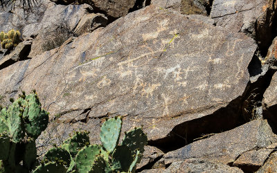 Badger Springs Trail lower petroglyphs in Agua Fria National Monument