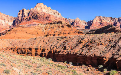 Jagged and colorful outcroppings in Vermilion Cliffs National Monument