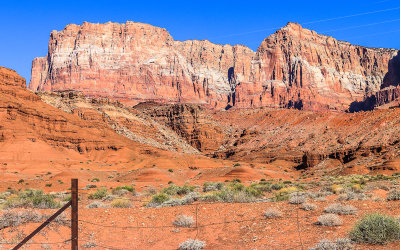 Rugged bluffs and foothills in Vermilion Cliffs National Monument