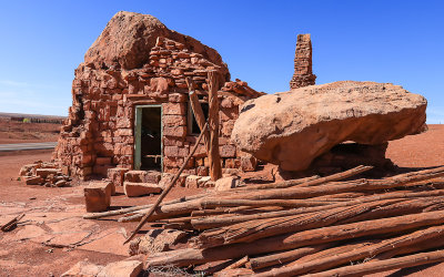 Ruins along US 89A in Vermilion Cliffs National Monument