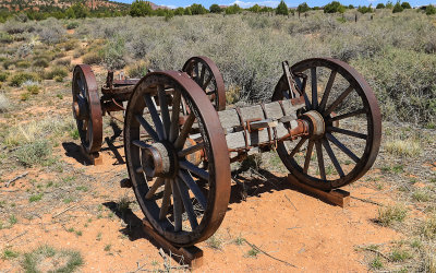 Wagon wheels in Pipe Springs National Monument
