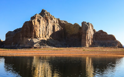 Castle Rock across from Antelope Island in Glen Canyon NRA