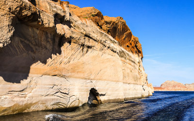 Tall canyon wall in Glen Canyon NRA