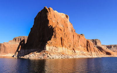 Contrast on a rock formation in Glen Canyon NRA