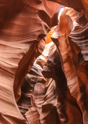 Navajo Sandstone rock formations in Antelope Canyon