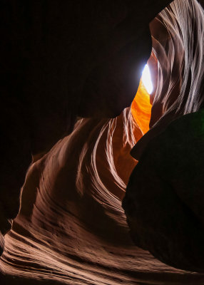 Water carved walls in Antelope Canyon