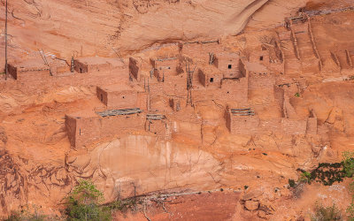Close up of Betatakin dwellings in Navajo National Monument